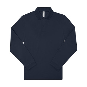 B&C My Polo 210 LSL - Navy Blue - 4XL