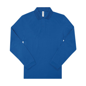 B&C My Polo 210 LSL - Blue - 4XL