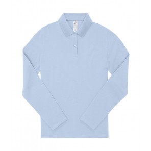 B&C My Polo 180 LSL /Women - Blush Blue - L