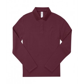 B&C My Polo 180 LSL /Women - Burgundy - L