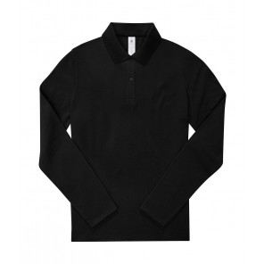 B&C My Polo 210 LSL /Women - Black - XS