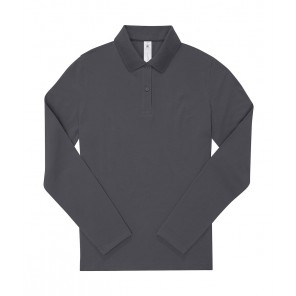 B&C My Polo 210 LSL /Women - Dark Grey - XS