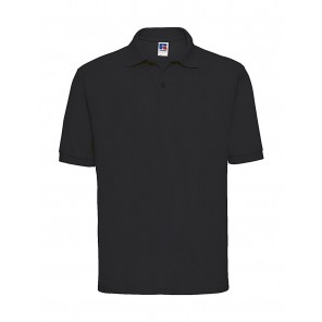 Russell Men's Classic Polycotton Polo - Black - 6XL