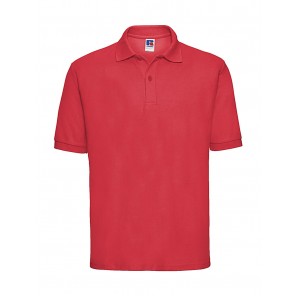 Russell Men's Classic Polycotton Polo - Bright Red - 2XL