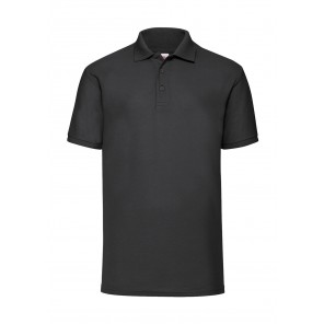 Fruit of the Loom 65/35 Polo - Black - 4XL