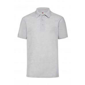 Fruit of the Loom 65/35 Polo - Heather Grey - M