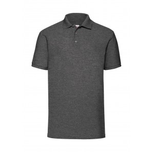 Fruit of the Loom 65/35 Polo - Dark Heather Grey - 3XL