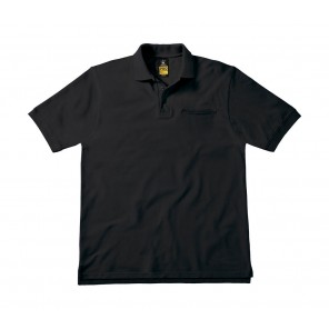 B&C Pro Energy Pro Workwear Pocket Polo - Black - XL