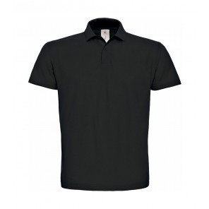 B&C ID.001 Piqué Polo Shirt - Black - XS