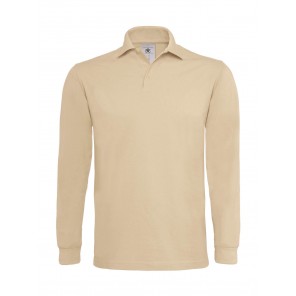 B&C Heavymill LSL Polo - Sand - XL