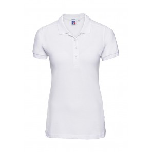 Russell Ladies' Fitted Stretch Polo - White - S
