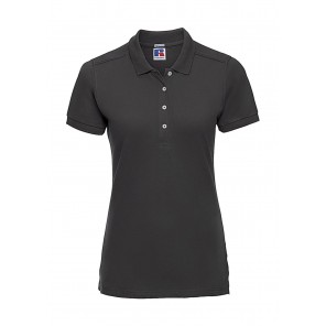 Russell Ladies' Fitted Stretch Polo - Black - XL