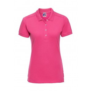 Russell Ladies' Fitted Stretch Polo - Fuchsia - XS