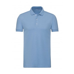 Russell Men's Fitted Stretch Polo - Sky - S