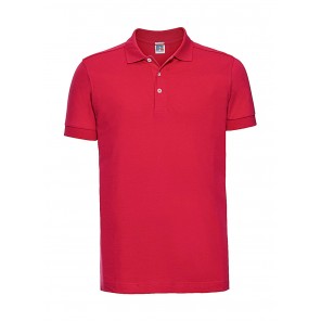 Russell Men's Fitted Stretch Polo - Classic Red - L