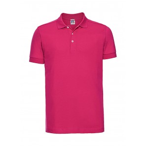 Russell Men's Fitted Stretch Polo - Fuchsia - S