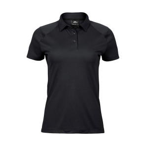 Tee Jays Ladies' Luxury Sport Polo - Black - M
