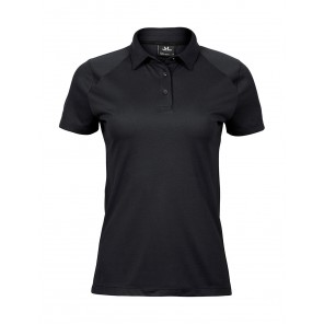 Tee Jays Ladies' Luxury Sport Polo - Black - S