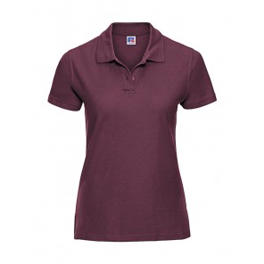 Russell Ladies' Ultimate Cotton Polo - Burgundy - XS