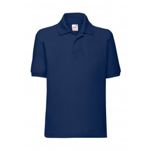 Fruit of the Loom Kids' 65/35 Polo - Navy - 104(3-4)