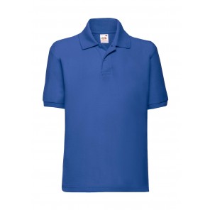 Fruit of the Loom Kids' 65/35 Polo - Royal - 164(14-15)