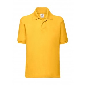 Fruit of the Loom Kids' 65/35 Polo - Sunflower - 116(5-6)