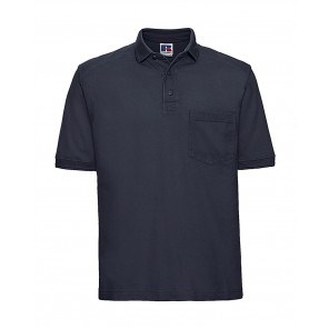 Russell Collection Heavy Duty Workwear Polo - French Navy - XS
