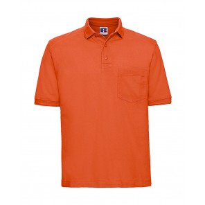 Russell Collection Heavy Duty Workwear Polo - Orange - 4XL