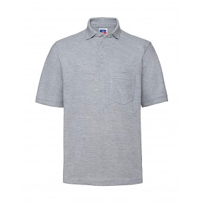 Russell Collection Heavy Duty Workwear Polo - Light Oxford - XS