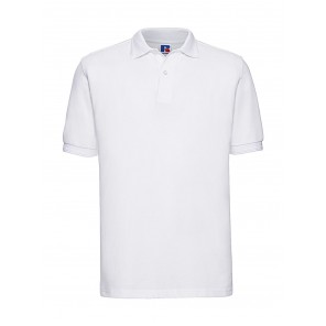 Russell Hardwearing Polo - up to 4XL - White - L