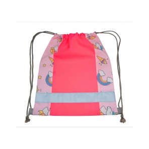 Korntex Childrens Gym Bag Action Line - Unicorn Pink - 30x40cm
