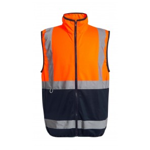 Regatta High Visibility Pro Hi-Vis Full Zip Gilet - Orange/Navy - L