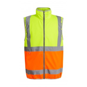 Regatta High Visibility Pro Hi-Vis Full Zip Gilet - Yellow/Orange - L