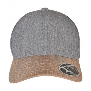 Flexfit 110 Melange Mix Cap - Grey/Khaki - OneSize
