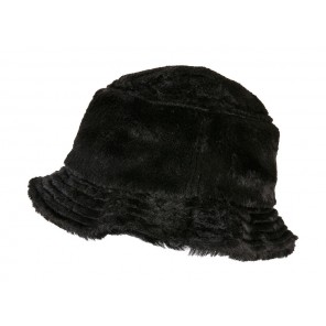Flexfit Fake Fur Bucket Hat - Black - OneSize