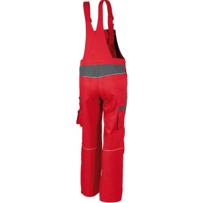 Qualitex Latzhose "PRO" Red / Grey - 70