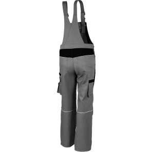 Qualitex Latzhose "PRO" Grey / Black - 27