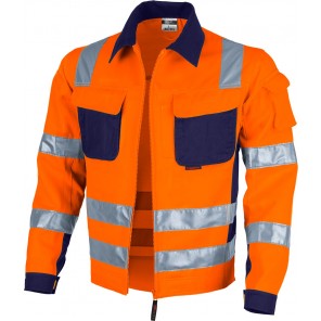 Qualitex Bundjacke "PRO WS" Orange / Naval - 64