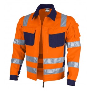 Qualitex Bundjacke "PRO WS" Orange / Naval - 44