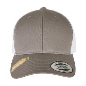 Flexfit Classics Recycled Retro Trucker Cap 2-Tone - Grey/White - OneSize