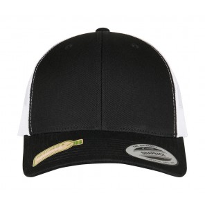 Flexfit Classics Recycled Retro Trucker Cap 2-Tone - Black/White - OneSize