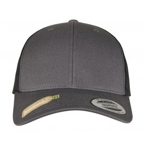 Flexfit Classics Recycled Retro Trucker Cap 2-Tone - Charcoal/Black - OneSize