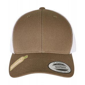 Flexfit Classics Recycled Retro Trucker Cap 2-Tone - Olive/White - OneSize