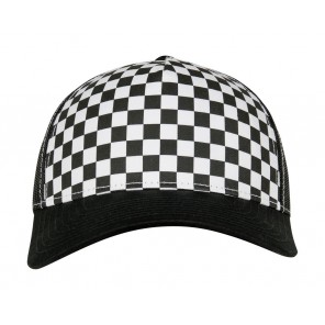 Flexfit Checkerboard Retro Trucker - Black/White - OneSize