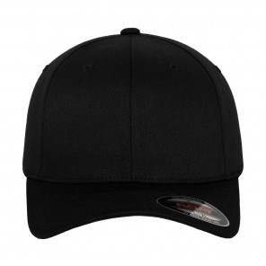 Flexfit Flexfit Wooly Combed Cap Kids - Black/Black - Toddler45-47cm
