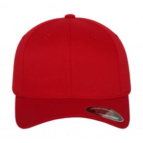 Flexfit Flexfit Wooly Combed Cap Kids - Red - Toddler45-47cm