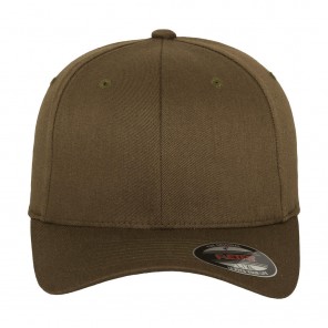 Flexfit Flexfit Wooly Combed Cap Kids - Olive - Kids50-52cm