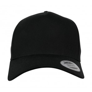 Flexfit 5-Panel Curved Classic Snapback - Black - OneSize