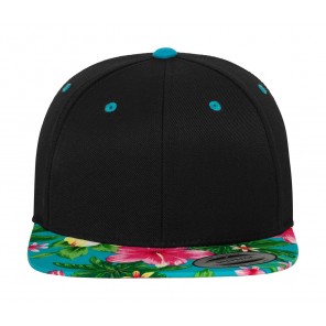 Flexfit Hawaiian Snapback - Black/Aqua - OneSize