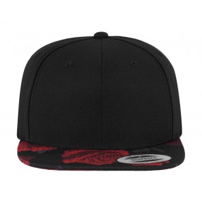 Flexfit Roses Snapback - Black/Red - OneSize